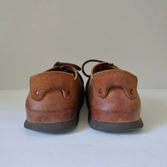 Birkenstock Montana Plus Suede Oiled Leather Shoes Size 9 9.5 Brown Two Tone - Picture 11 of 14